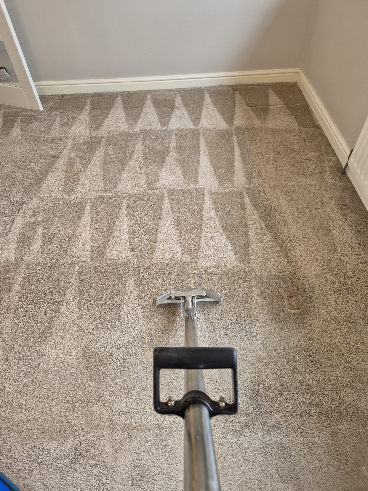 Upholstery cleaning result